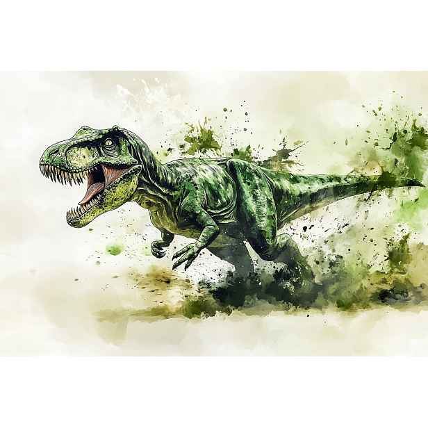 Fototapeta Flizelina Děti Dinosaurus T-rex Tyranosaurus Splash 416x254 130g