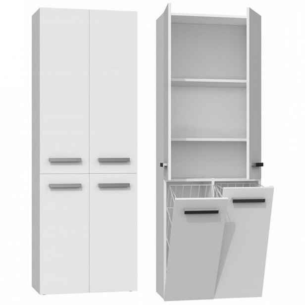 Koupelnová skříňka NEL DD 2K 60 cm bílý mat