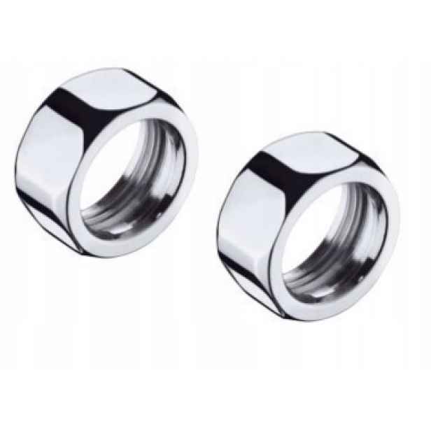 Krytka pro nástěnné baterie Hansgrohe chrom 96157000 (2ks)