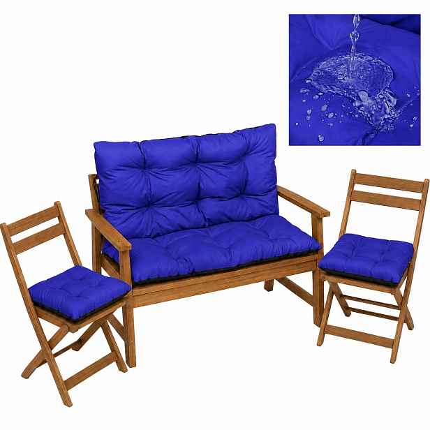 Polštář zahradní Voděodolný na houpačku 100x60x50 2x45/45 Chrpa