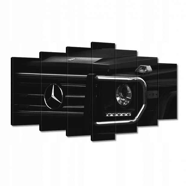 Obrazy 140x80 Mercedes černý terénní