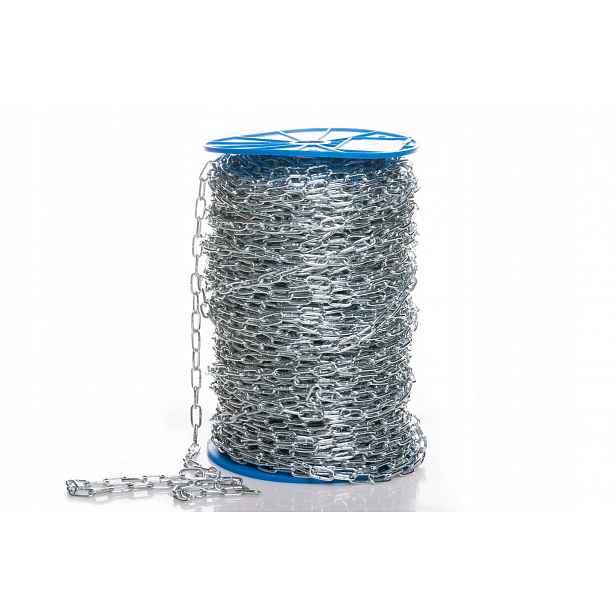 Hospodářský řetěz D1 3 mm (121 m) Role 20 kg Pozinkovaný