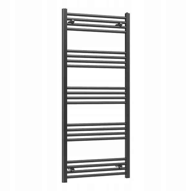 Ohřívač Basic 60x140 cm černý koupelnový žebříkový radiátor Gamma