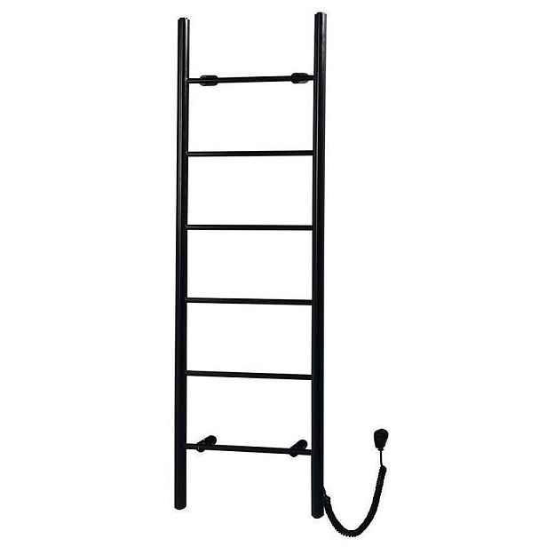 SAPHO - KARBO elektrický sušák ručníků, kulatý, 500x1600, 120 W, černá mat KB905