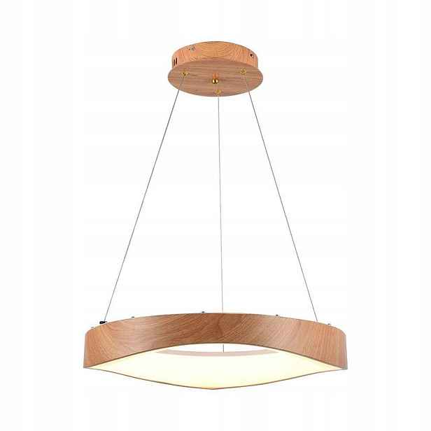 V-tac Závěsné Led svítidlo 25W, dřevo, průměr 50 cm, VT-7974 3000K 2800lm