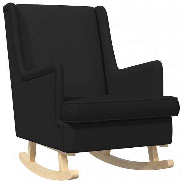 vidaXL Houpací křeslo Černý 62 x 80 x 85 cm textil