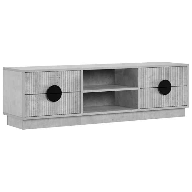 vidaXL Televizní skříň VENRAY 137,5 x 33 x 40 cm Betonově šedá