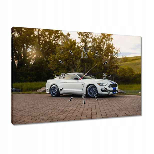 Hodiny 60x40 Ford Mustang Auto Usa