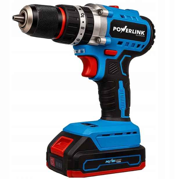 Akumulátorový aku vrtačka Powerlink, 20 V, 50 Nm, 2 x akumulátor