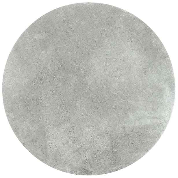Kusový koberec Softie Stone kruh, 133x133 (průměr) kruh, šedá, ložnice, Flair Rugs