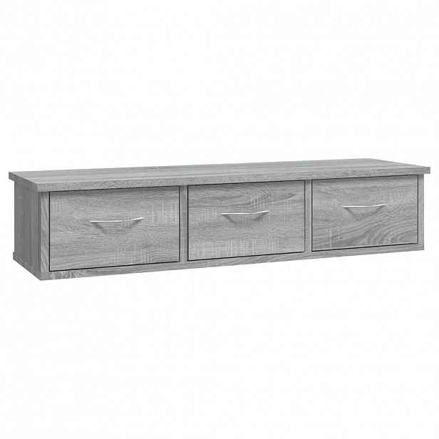 vidaXL Nástěnná skříňka šedá sonoma 88 x 26 x 18,5 cm kompozitní dřevo