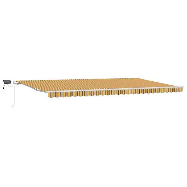 vidaXL Stahovací markýza Vícebarevný 600 × 350 cm Látka a hliník
