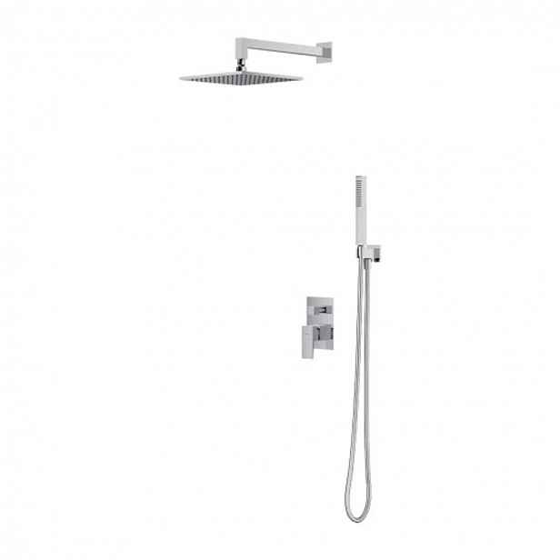 OMNIRES Fresh - Sprchový set s baterií pod omítku, s tělesem, 25x25 cm, chrom SYSFR17CR