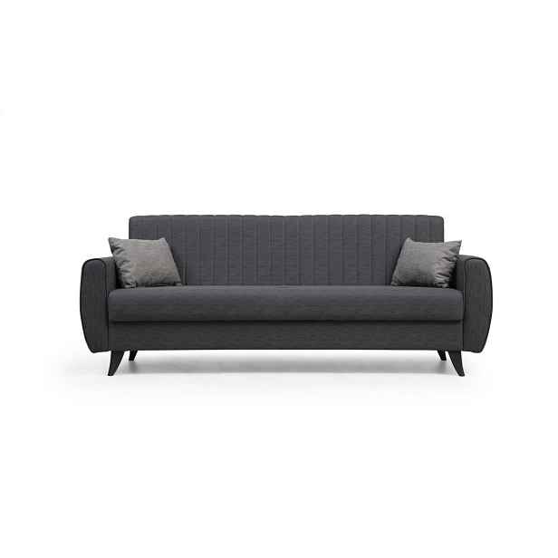 Rozkládací pohovka Alkon 3 Dark Grey