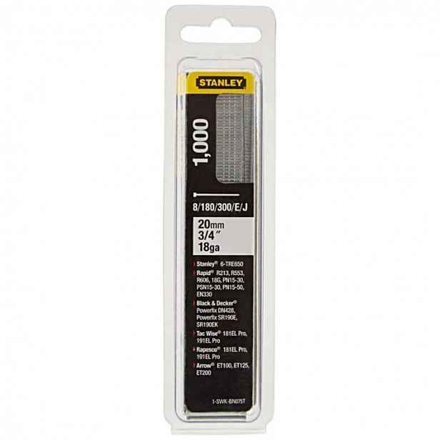 Stanley - Hřebík kolářský, 20 mm, 1000 ks 1-SWKBN075T