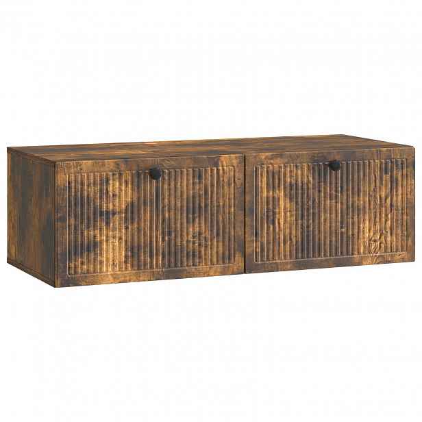 vidaXL Nástěnná TV skříň Kouřový dub 98 x 41 x 30 cm Kompozitní dřevo