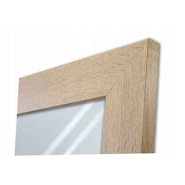 Zrcadlo v širokém rámu 40x40 dub sonoma
