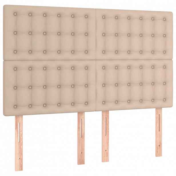 vidaXL Čelo postele Cappuccino 144x5x118/128 cm umělá kůže