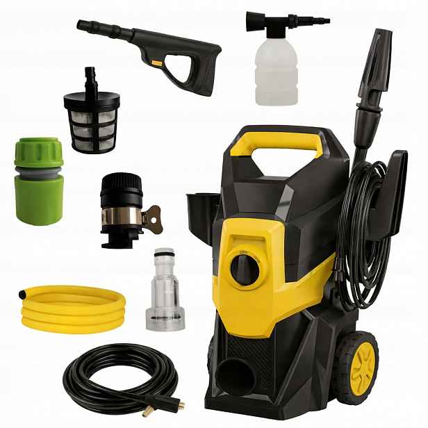 Tlaková myčka 2500 W Bubnový vozík na hadici Příslušenství 4,5 l/min WIN16