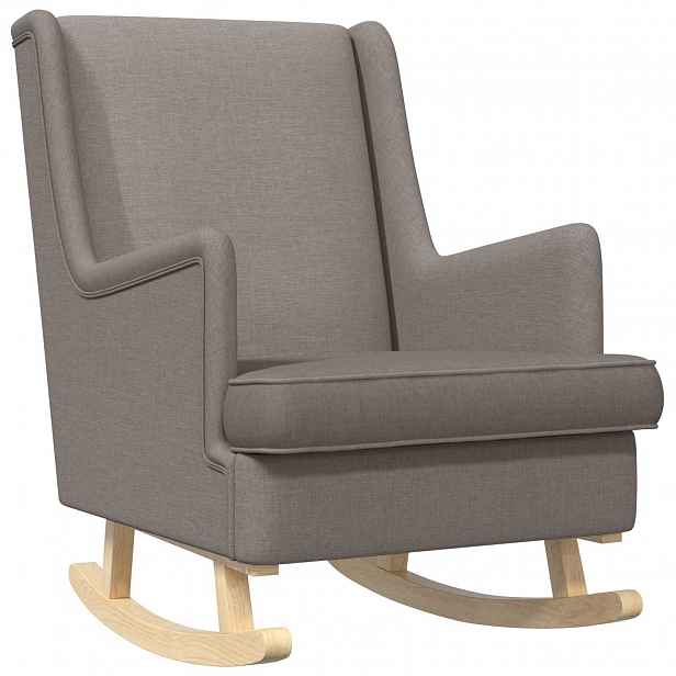 vidaXL Houpací křeslo Taupe 62 x 80 x 85 cm textil