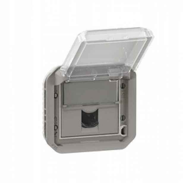Nové Plexo Zásuvka RJ45 Utp kategorie 6, mechanismus šedá Legrand 069561L