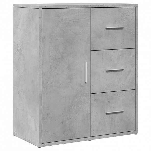 vidaXL Příborník betonově šedý 60 x 31 x 70 cm kompozitní dřevo