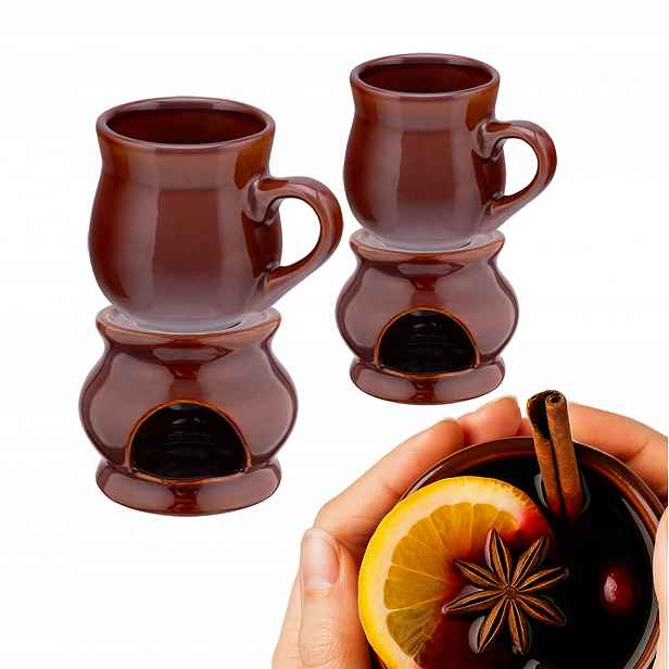 Keramické svařovací hrnky s ohřívačem Altom Design s uchem, 250 ml