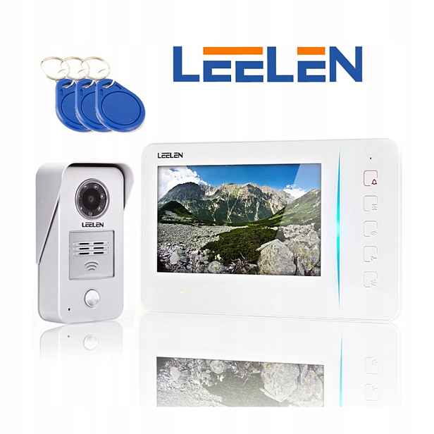 Videodomofon 7 palců JB305_N60w/No15nc+DIN+ 3xklíčenka