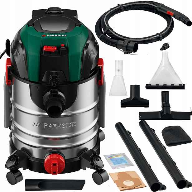Vysavač Poracy Parkside Pws 20L 1600W 250 Airwatt Chemie