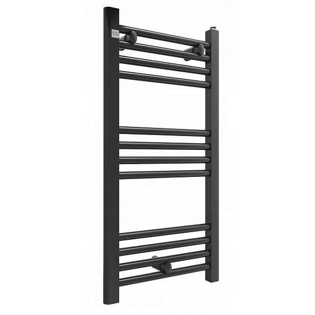 Koupelnový Radiátor Černý 40/80 cm Žebříkový Radiátor Moderní Puerto