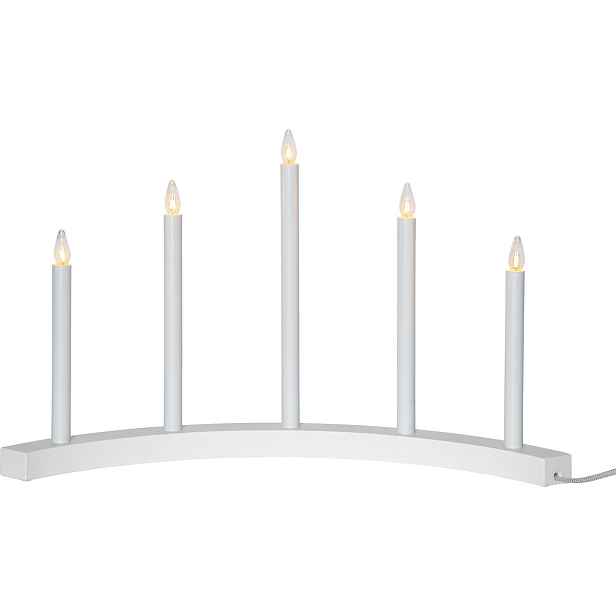 Vánoční LED svícen výška 36 cm Star Trading Accent - bílý
