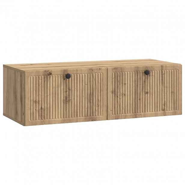 vidaXL Nástěnná TV skříň 98 x 41 x 30 cm Dub artisan Kompozitní dřevo
