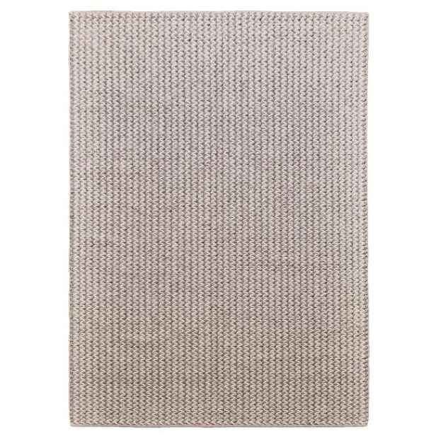 Ručně vázaný kusový koberec Fusilli DE 9415 White Mix, 240x300, bílá, ložnice, Diamond Carpets India
