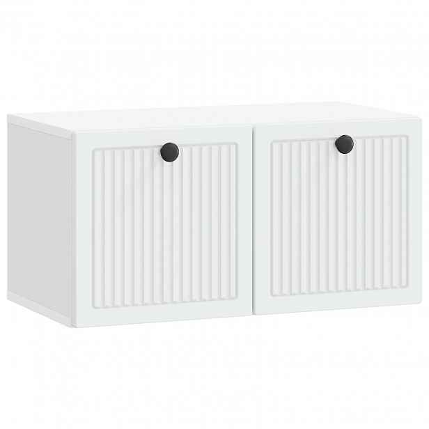 vidaXL Nástěnná TV skříň Bílá 59,5 x 31 x 30 cm Kompozitní dřevo
