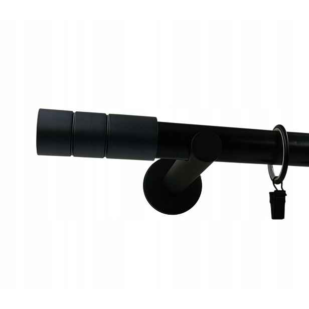 Garnýž Černý fi25mm Moderní 140 Cm Cylinder