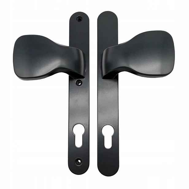 Knoflík do branky se štítkem 247×32 mm Antracit Osa 92 mm
