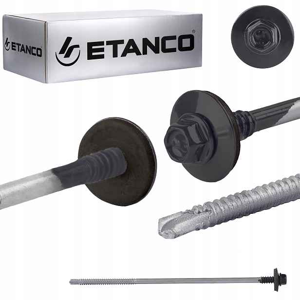 Šrouby do sendvičové desky 175 mm Ral 7016 100 ks pro kov Etanco GTR6