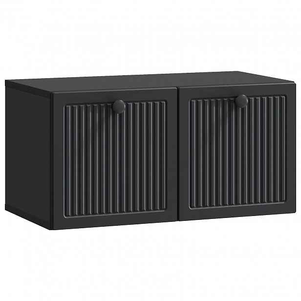 vidaXL Nástěnná TV skříň Černá 59,5 x 31 x 30 cm Kompozitní dřevo