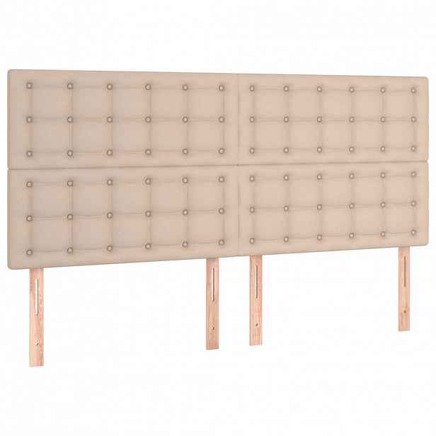 vidaXL Čelo postele Cappuccino 160x5x118/128 cm umělá kůže