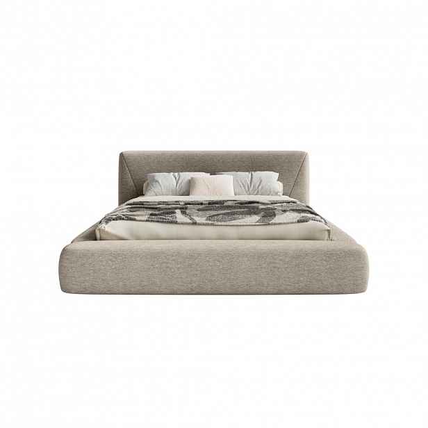Fedve POLŠTÁŘOVÁ POSTEL Vemmo 200x200 cm, taupe