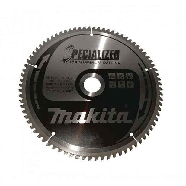 Makita - Pilový kotouč na hliník, 260x30 mm, 80 zubů B-33320