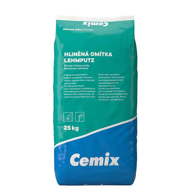 Omítka hliněná jádrová Cemix 4611 ruční 25 kg