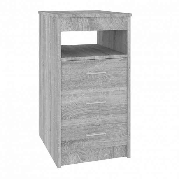 vidaXL Komoda se zásuvkami šedá sonoma 40x50x76 cm kompozitní dřevo