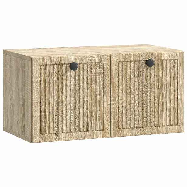 vidaXL Nástěnná TV skříň Dub sonoma 59,5 x 31 x 30 cm Kompozitní dřevo