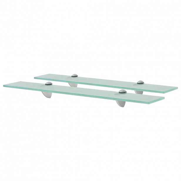 vidaXL Plovoucí police 2 ks sklo 60 x 10 cm 8 mm