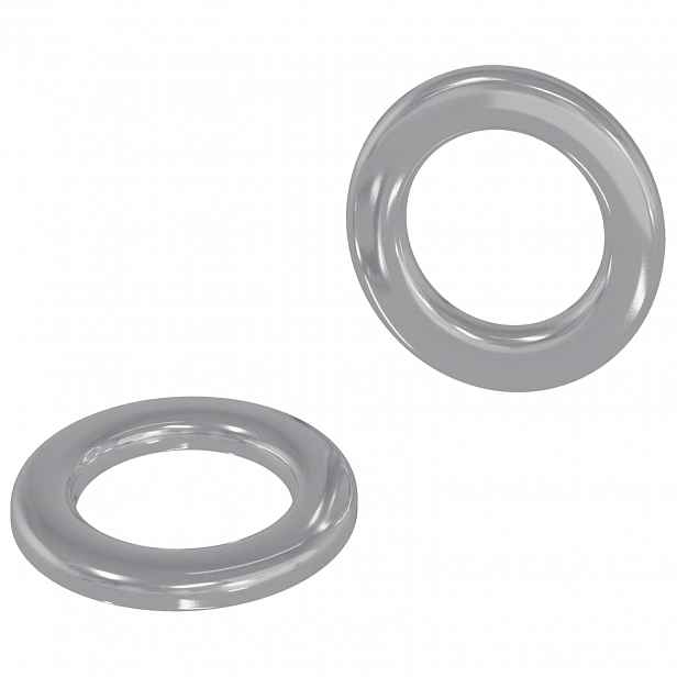 vidaXL Podložky 2 ks Stříbrná 10 x 10 x 0,8 mm Železo