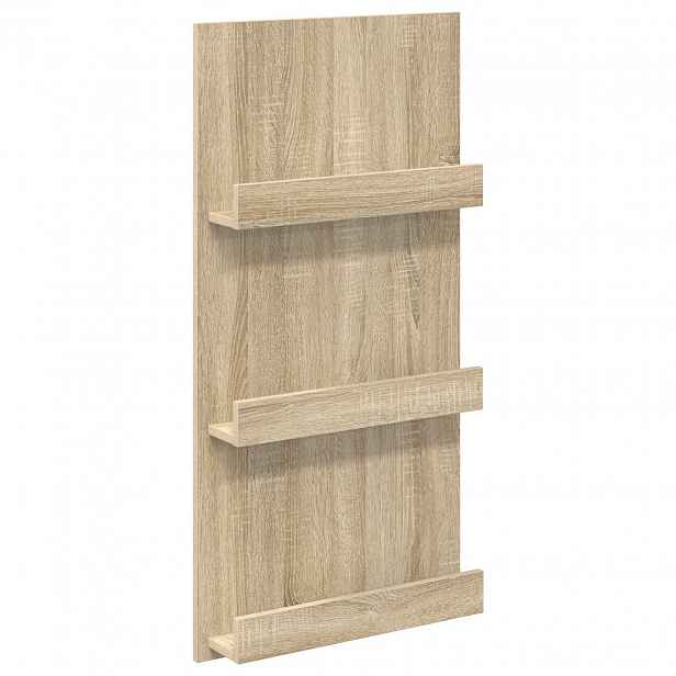 vidaXL Regál na časopisy Sonoma dub 51 x 11 x 102 cm Kompozitní dřevo