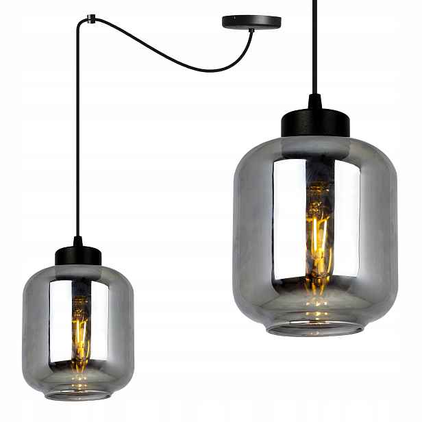 Závěsné Stropní Svítidlo S Jedním Pavoukem, Elegantní Skleněné Stínítko