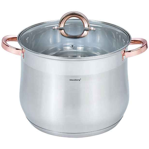 Hrnec 10,7 L Gastronomický Velký Indukce Gaz Rose Gold Klausberg