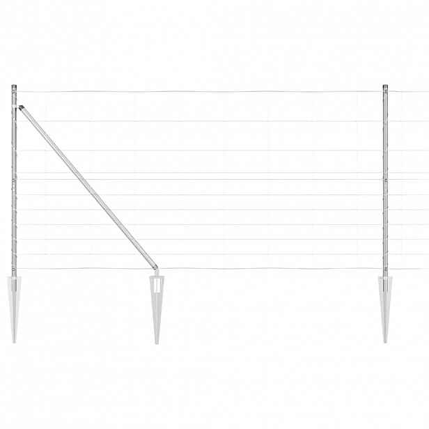 vidaXL Svařované drátěné ploty s hroty 25 x 1,2 m Pozinkovaná ocel